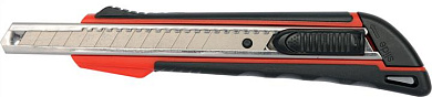 Нож YATO YT-7506 с выдвижным лезвием с отломными сегментами: M=9 мм, SK2 ABS/TPR, фиксатор Фото 1