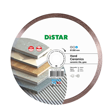 Диск алмазный Distar Hard Ceramics 250 x 1,6/1,2 x 10 x 25,4 Фото 1