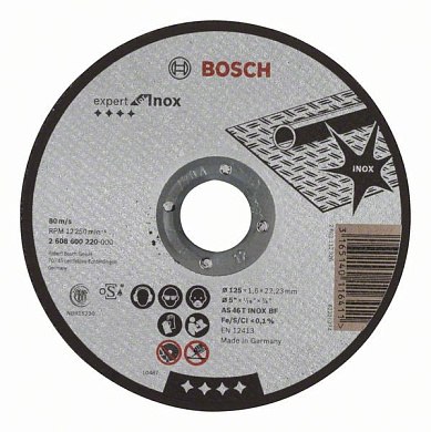 Отрезной круг Bosch Expert for Inox (2608600220) 125 мм Фото 1