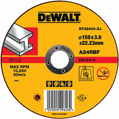 Круг отрезной DeWALT DT42400 150 мм Фото 1