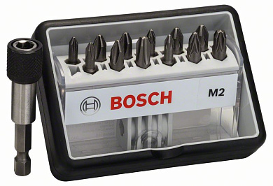 Набор бит Bosch Robust Line Extra-Hart M2, 13 шт Фото 1