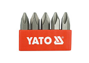 Викруткові вставки до ударних викруток YATO  YT-2810 хрестовий шліц: PH2 х 36 мм, HEX Ø= 5/16". 5 шт