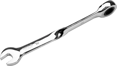 Ключ рожково-накидный с трещоткой Yato крученый 10x167 мм (YT-01872) Фото 1