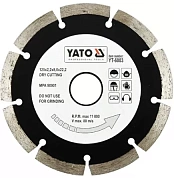 Диск алмазний YATO сегмент 125x8.0x22,2 мм (YT-6003)