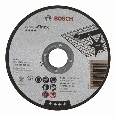 Відрізне коло Bosch Expert for Inox (2608600220) 125 мм Фото 1