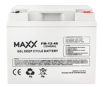 Акумулятор гелевий 4SUN DEEP CYCLE  MAXX 40Ah 12V FM-12-40Ah Фото 1