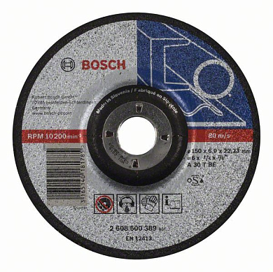 Зачистной круг Bosch Expert for Metal 150x6 мм Фото 1