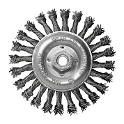 Щетка дисковая S&R, стальная плетенная проволока 150, ворс 0,8мм (135584150)