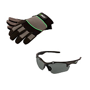 Набор защитный EGO GSV021E-XL защитные перчатки GV001E-XL и очки GS002E (0340169237)