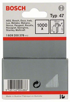 Гвозди тип 47 Bosch 23 мм, 1000 шт Фото 1
