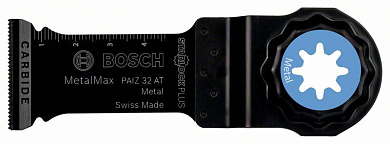 Занурювальне полотно по металу Bosch StarlockPlus Carbide PAIZ 32 AT Metal Фото 1