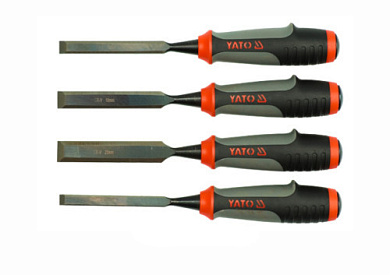 Набір стамесок YATO YT-6281 з полімерними ручками 10, 12, 16, 20 мм 4 шт Фото 1