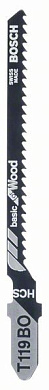 Пилочка для лобзика Bosch Basic for Wood T 119 BO, 2 шт Фото 1
