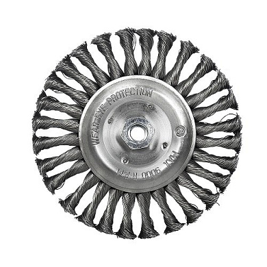 Щетка дисковая S&R, стальная плетенная проволока 115 (135554118) Фото 1