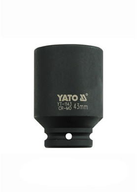 Головка торцевая ударная шестигранная YATO YT-1143 3/4" М43 x 90 мм Фото 1