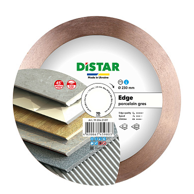 Диск алмазний Distar 230 x 1,4/1/1,6 x 25 x 25,4 Edge Фото 1