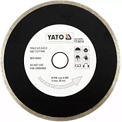 Диск алмазный YATO сплошной 180x5,3x22,2 мм для мокрой резки (YT-6014)