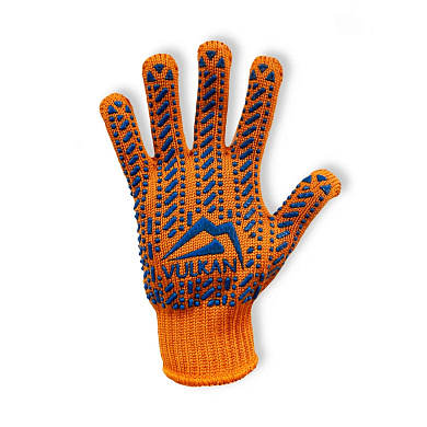 Перчатки защитные Vulkan 5612LUX, оранжевые, ПВХ точки (XL) Фото 1