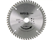Диск пиляльний по алюмінію YATO YT-60905 Ø= 160/20 мм, 52 зубці, T= 1,5 мм