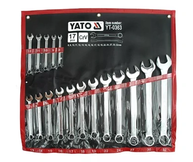 Набор ключей комбинированных Yato YT-0363 Фото 1