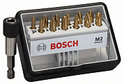 Набор бит Bosch Robust Line Max Grip M2, 13 шт