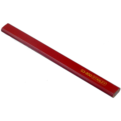Олівець для розмітки по дереву, завдовжки 176 мм, твердістю 2В STANLEY 1-03-850 Фото 1