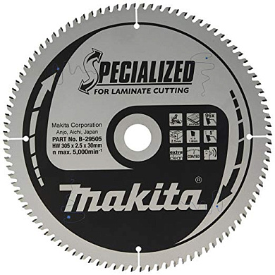Диск пильный Makita TCT для ламината 305х30 мм 96T (B-29505) Фото 1