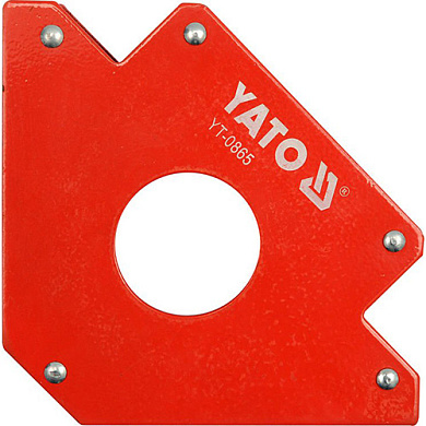 Струбцина магнитная для сварки YATO YT-0865 122x190x25 мм Ø46 мм 34 кг Фото 1