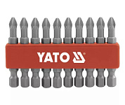 Насадка отверточная YATO YT-0478 "Philips" PН2 x 50 мм HEX 1/4" 10 шт