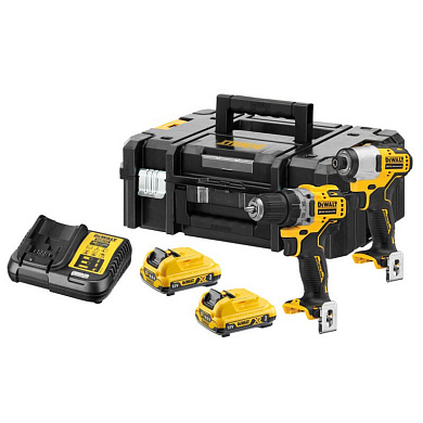 Комплект акумуляторних інструментів DeWALT DCK2110L2T Фото 1