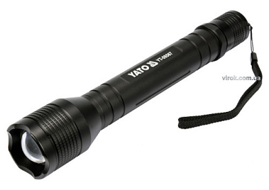 Ліхтар світлодіодний (XPL CREE) YATO YT-08567, Р=10Вт, Ф=1000 lm; живлен- 4 х R14 батар. Ø=46 мм x254 мм Фото 1