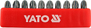 Набор отверточных насадок YATO YT-0472 "Pozidriv" РZ3 x 25 мм HEX 1/4" 10 шт