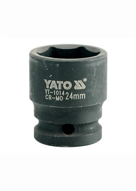 Головка торцевая ударная шестигранная YATO YT-1014 1/2" М24 x 43 мм Фото 1