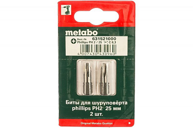 Біта Metabo Torsion PH 2 x 25 мм, 2 шт 631521000 Фото 1