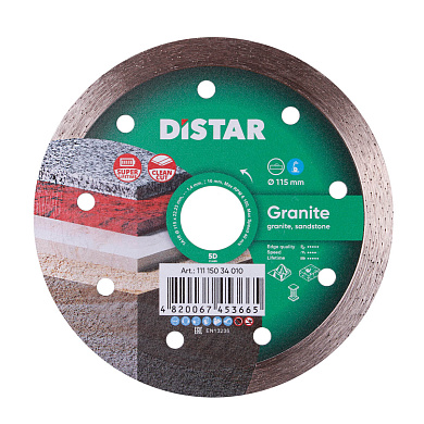 Диск алмазный Distar Granite 115 x 1,4 x 8 x 22,23 Фото 1