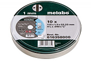 Набор отрезных дисков Metabo SP 115 x 1 x 22.23 мм INOX, 10 штук 616358000