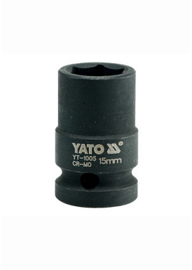 Головка торцева ударна шестигранна YATO YT-1005 1/2" М15 x 39 мм Фото 1