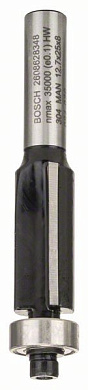 Кромочная фреза с шарикоподшипником Bosch Standard for Wood 8x12,7x68 мм Фото 1