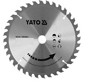 Диск пиляльний победітовий по дереву YATO YT-60729 254/30 мм 40 зубців