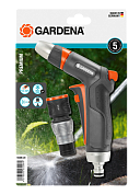 Пистолет-наконечник для полива Gardena Premium + коннектор с автостопом Gardena