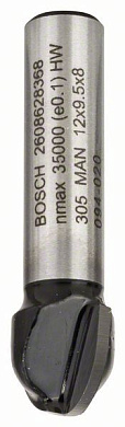 Галтельна фреза Bosch Standard for Wood 8x12x40 мм Фото 1