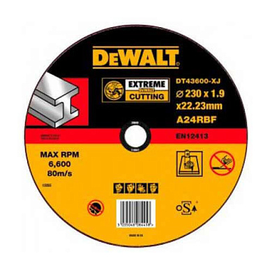 Диск відрізний DeWALT DT43600 230 мм Фото 1