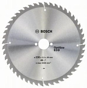 Диск пильный Bosch Optiline Wood ECO 230х30, Z48