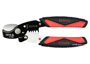 Ножиці для дроту YATO YT-19691 Ø=10,5/3 мм, зі знімачем ізоляції Ø=1.6-3.2 мм, l=170 мм