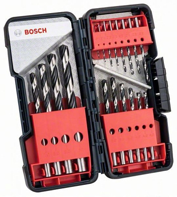 Набір свердел по металу Bosch HSS PointTeQ Tough Box, 18 шт Фото 1