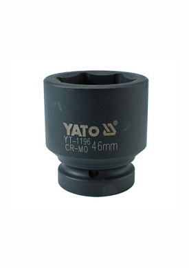 Головка торцевая ударная шестигранная YATO YT-1196 1" М46 x 73 мм Фото 1
