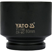 Головка торцевая ударная двенадцатигранная YATO YT-11995 1" М80 x 100 мм