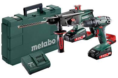 Акумуляторний набір Metabo Combo Set 2.3.2 18 V BS18+KHA18 (685083000) Фото 1