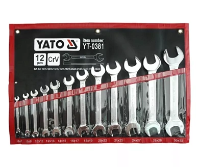 Набор рожковых ключей Yato YT-0381 Фото 1