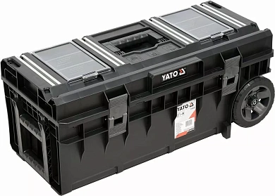 Ящик для инструмента с 2 органайзерами на колесах YATO (YT-09185) Фото 1